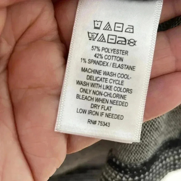 ❤️2/$30❤️Adrienne Vittadini CottonBlend CrewNeck Texture Tunic dress M - Picture 4 of 7